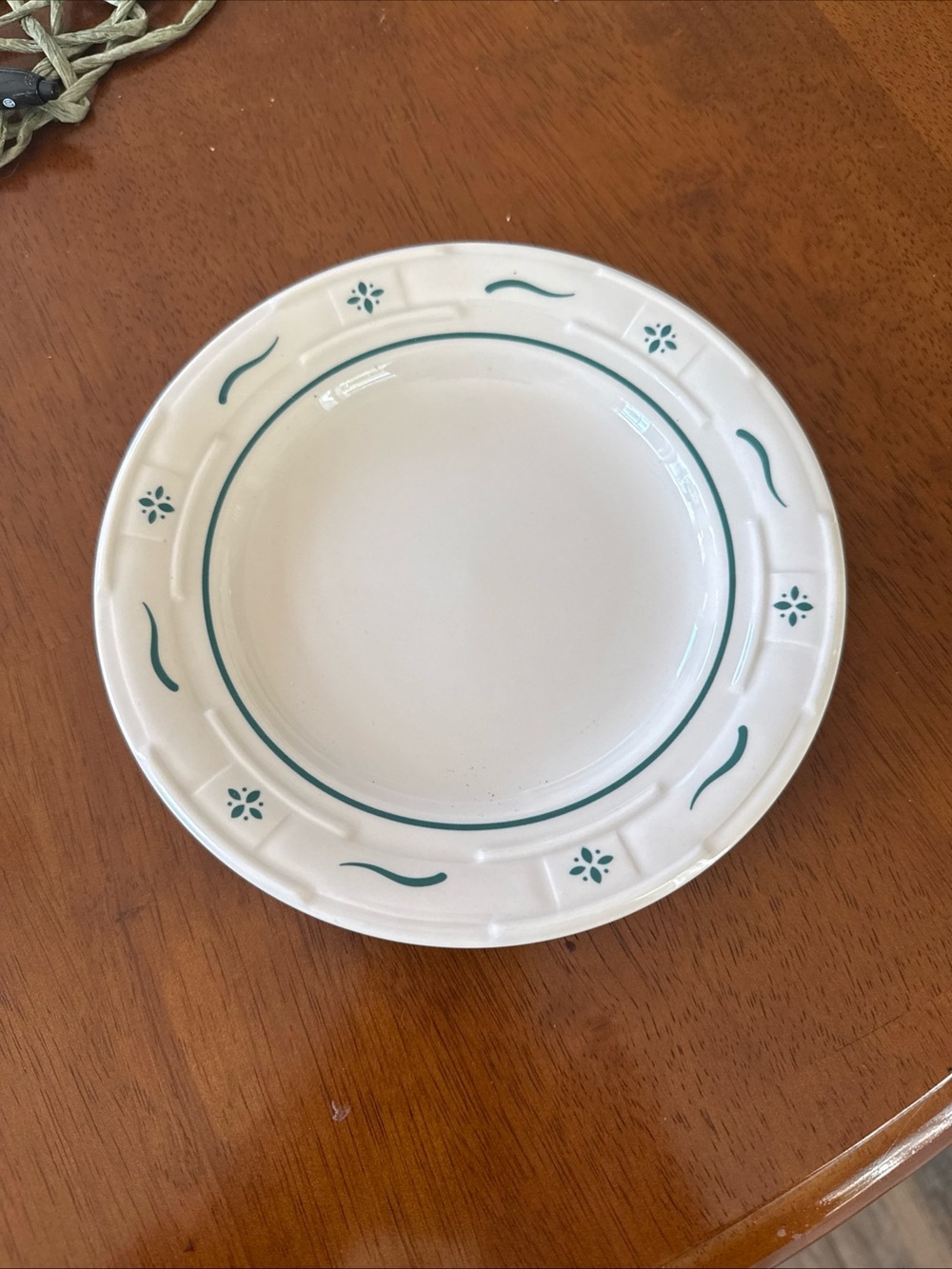 Longaberger heritage geeen bread plate